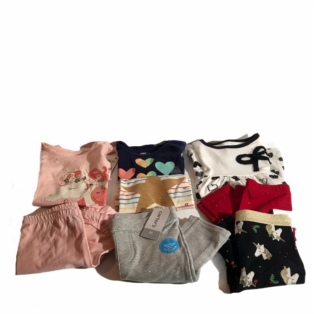Toddler Girls 4T Mixed Lot of 8 Items Bundle. NWT.